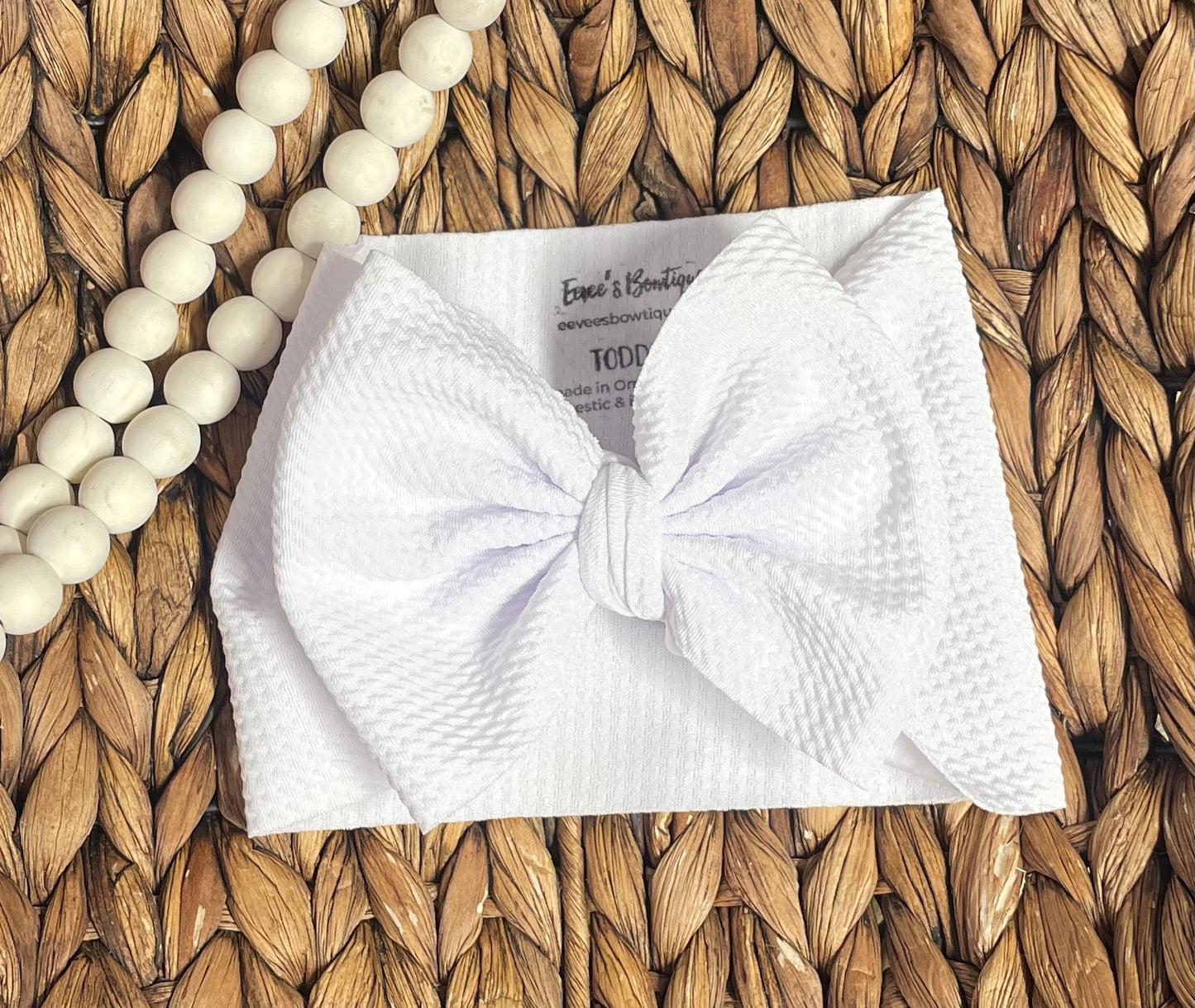 White - Big Bow Wrap