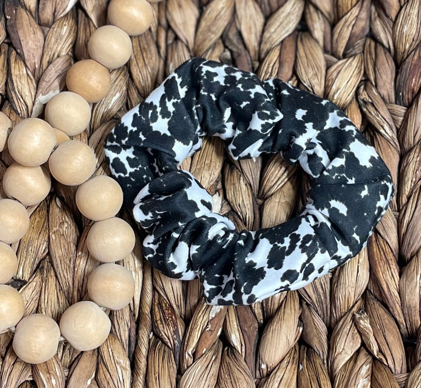 Cowhide - Scrunchie (RTS)