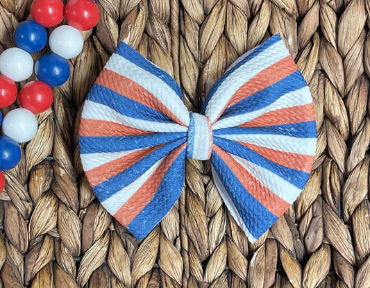 Vintage Stripes - 5” Bow