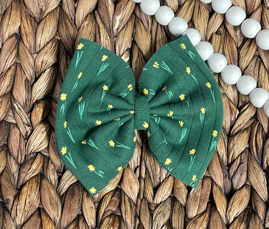 Summer Floral Rib - 5” Bow