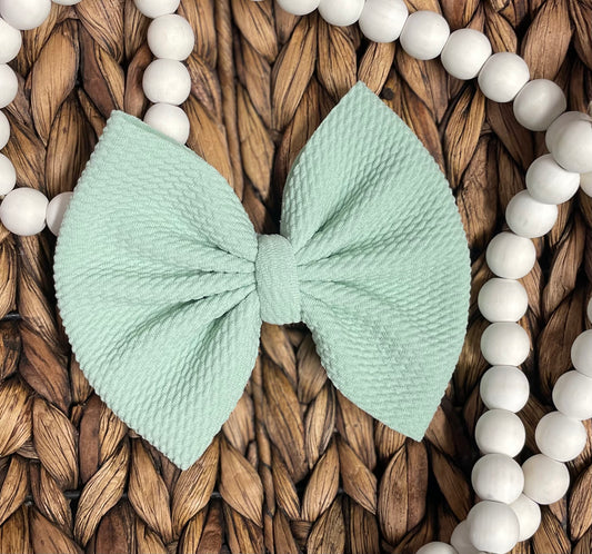 Mint Green - 5” Bow