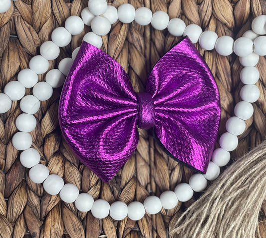 Purple Metallic - 5” Bow